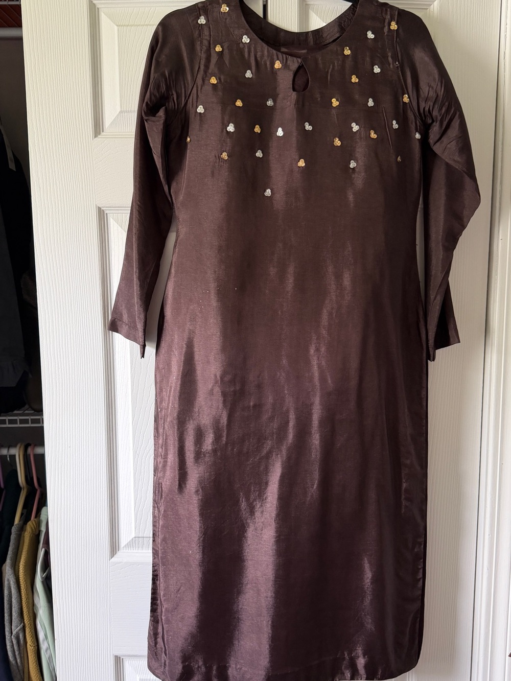 3 piece brown suit